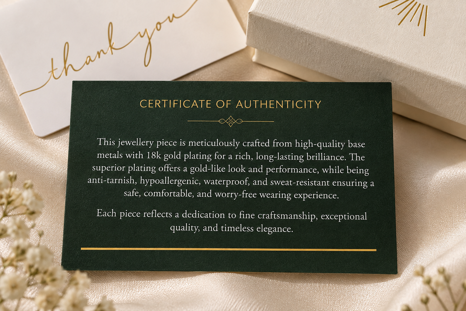 SHAURA certificate of authenticity