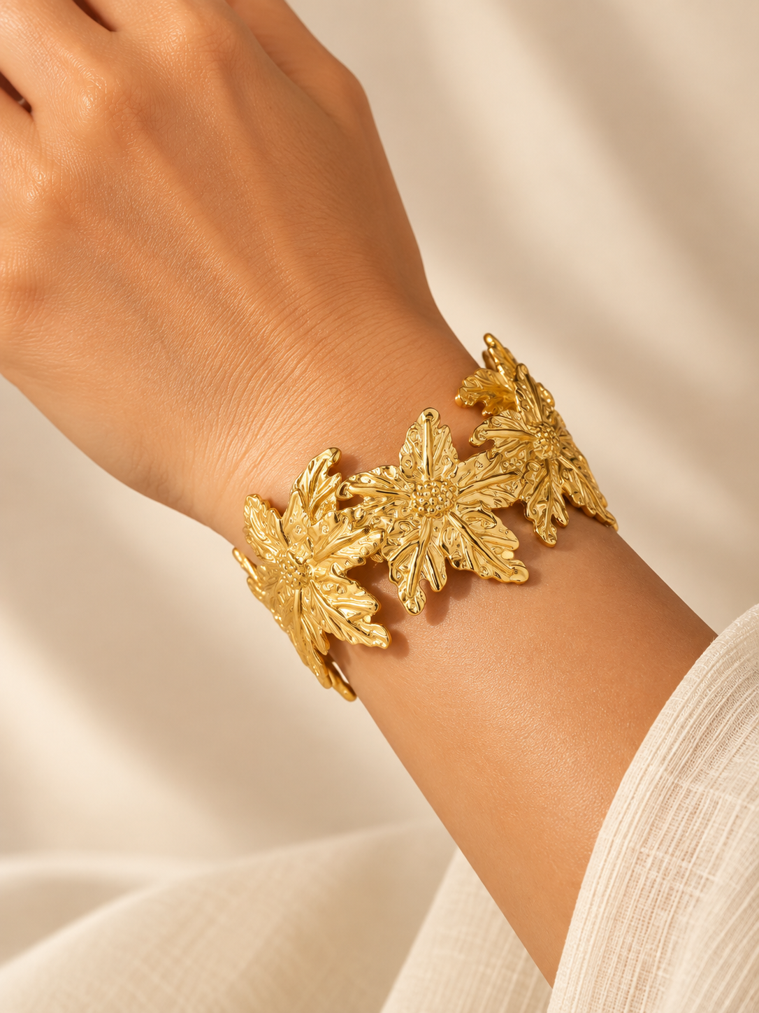 Clover Cuff Bracelet
