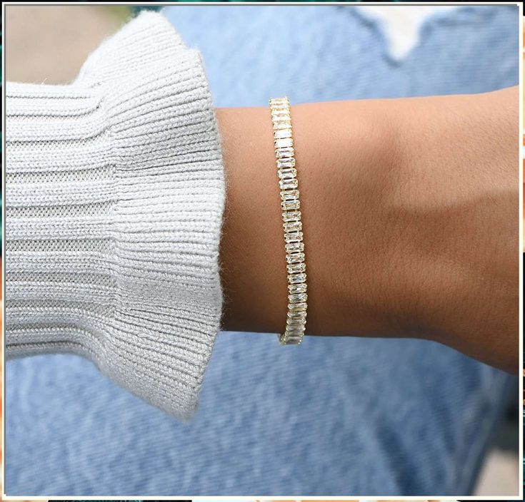 Diana Emerald cut Bracelet