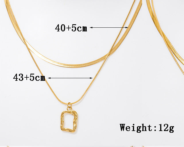 Nola Double chain with pendant