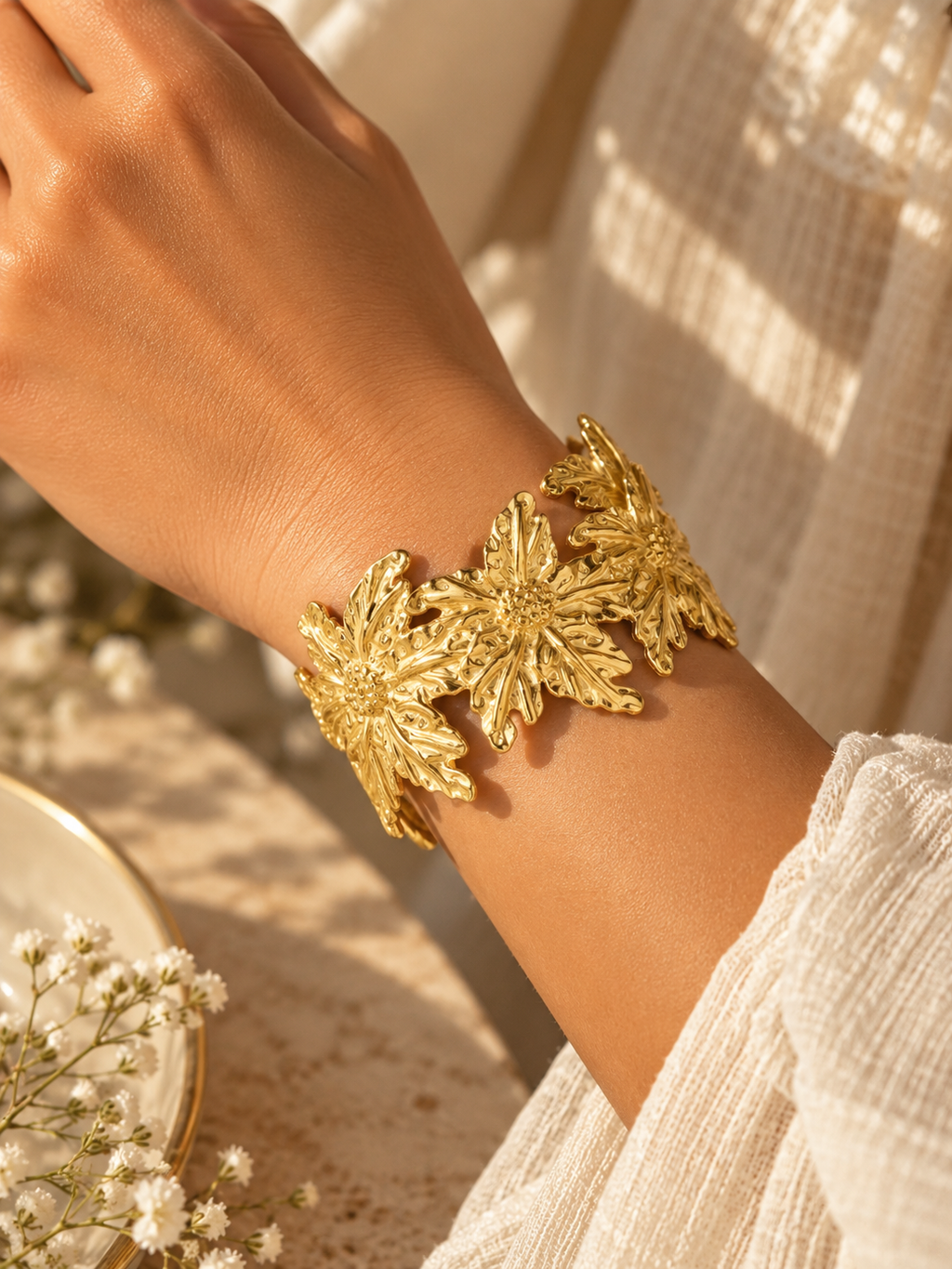 Clover Cuff Bracelet