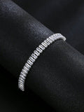 Diana Emerald cut Bracelet